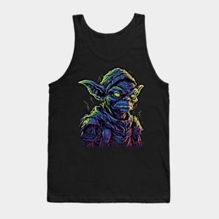 Retro Neon Goblin T-Shirt | Vintage 80s Fantasy Graphic Design | Glowing Goblin Tank Top